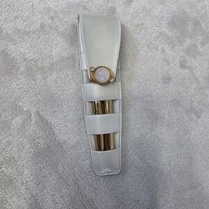 Vinatage Mascot Gold Tone Pen And Mechanical Pencil Set In White Sleeve Pearl